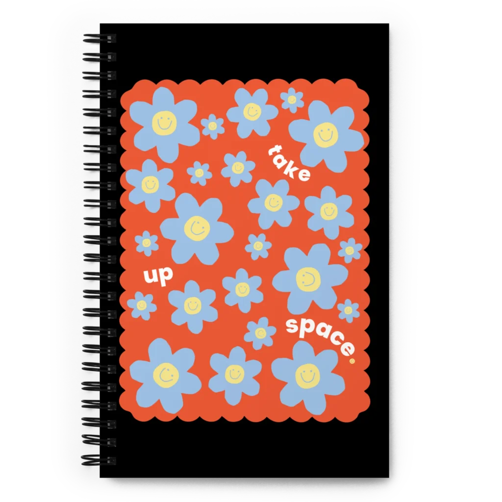 Take up space — notebook