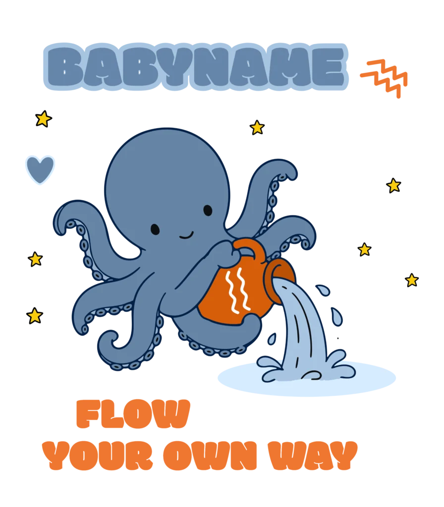 February Star — Organic baby bodysuit — design preview