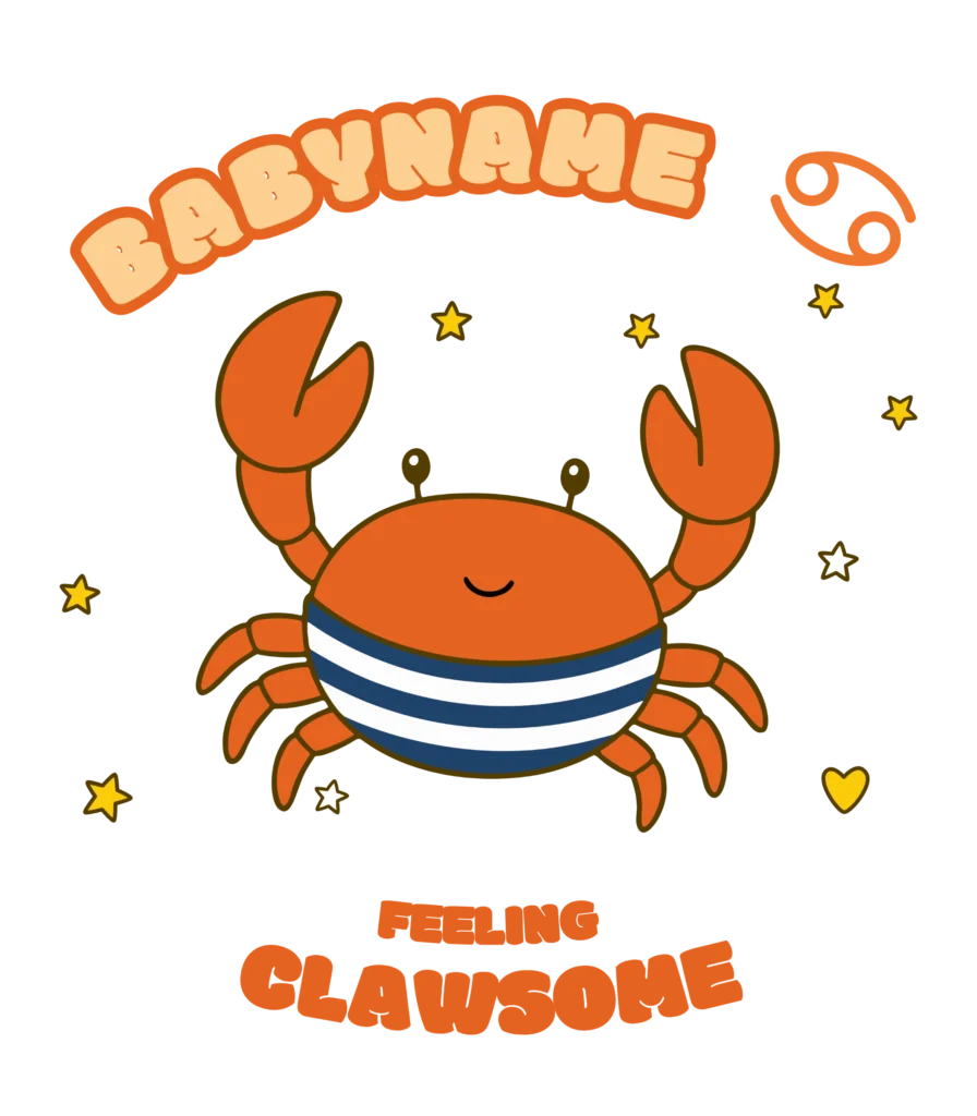 July Star — Organic baby bodysuit — design preview